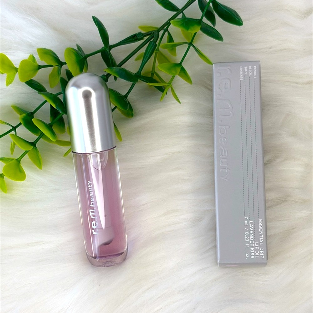 REM Beauty Essential Drip Lip Oil Lavender‎ Kiss Hydrating Plumping 7ml New